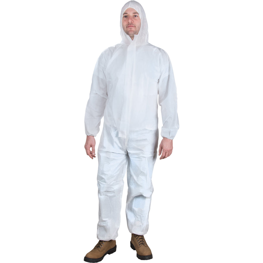 Zenith Hooded Coveralls, White, Microporous