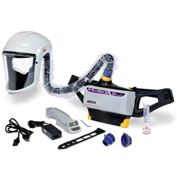 3M Versaflo Powered Air Purifying Respirator Painter's Kit, Headcover & Faceshield, Lithium-Ion Battery