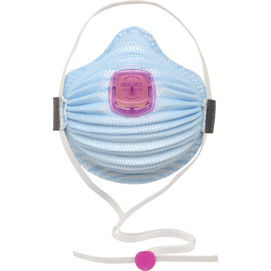 Moldex 4400 AirWave Series With SmartStrap & Full Foam Face Seal, P100, NIOSH Certified, Medium/Large, Box of 5