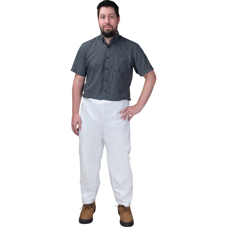 Zenith Disposable Pants, Microporous, White