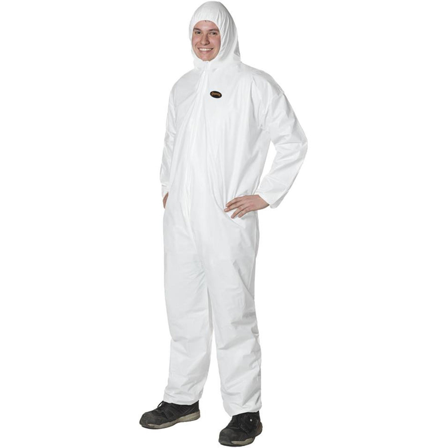 Pioneer 2055 Disposable Coveralls, White, Microporous