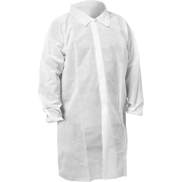 Ansell KleenGuard™ KGA10 Lab Coat, White, Case of 50