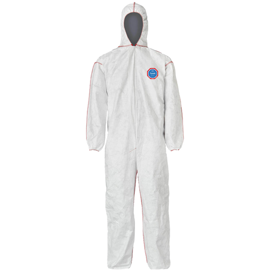 DuPont Tyvek® 400 SFR Coveralls with Hood, White, Case of 25