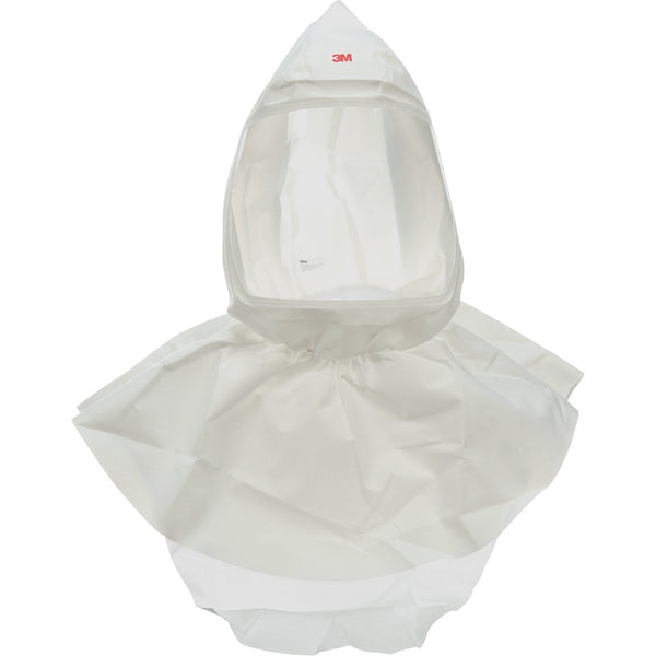 3M Versaflo S-Series PAPR Hood with Shroud, Standard, Facepiece/Soft Top, Double Shroud