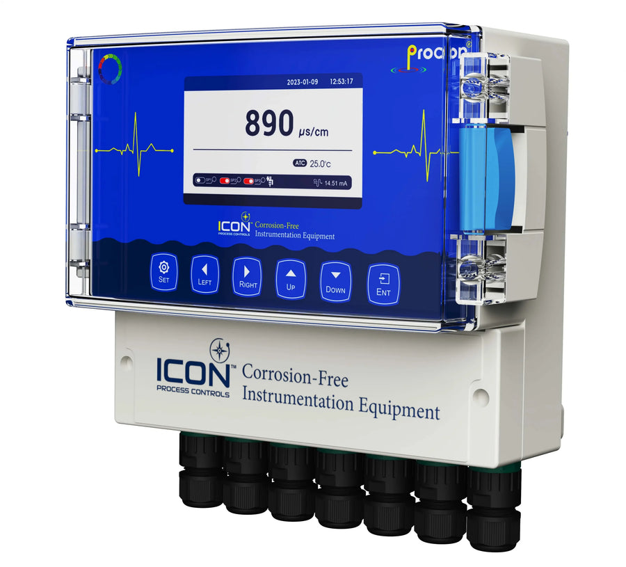 Icon C700 NEMA 4X Conductivity Controller with Single-Channel Data Trending