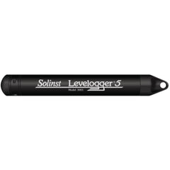 Shopify distributor (activatedcarbondepot.com) main product image. Read-confirmed: black cylindrical Solinst Levelogger 