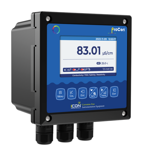 Icon C520 2-Channel Conductivity Controller with Dual Data Trending