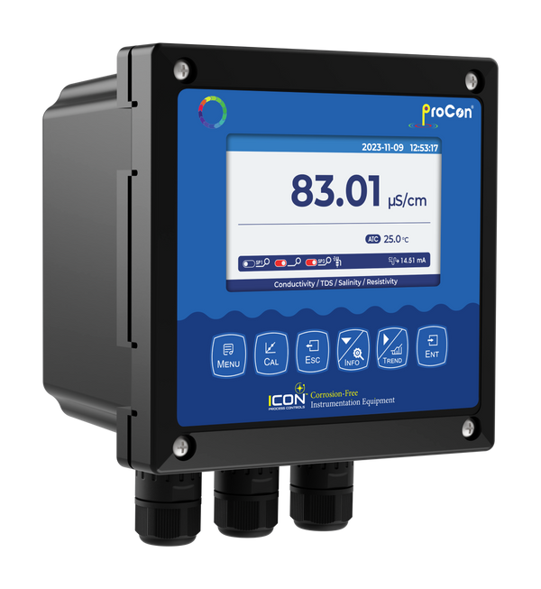 Icon C520 2-Channel Conductivity Controller with Dual Data Trending