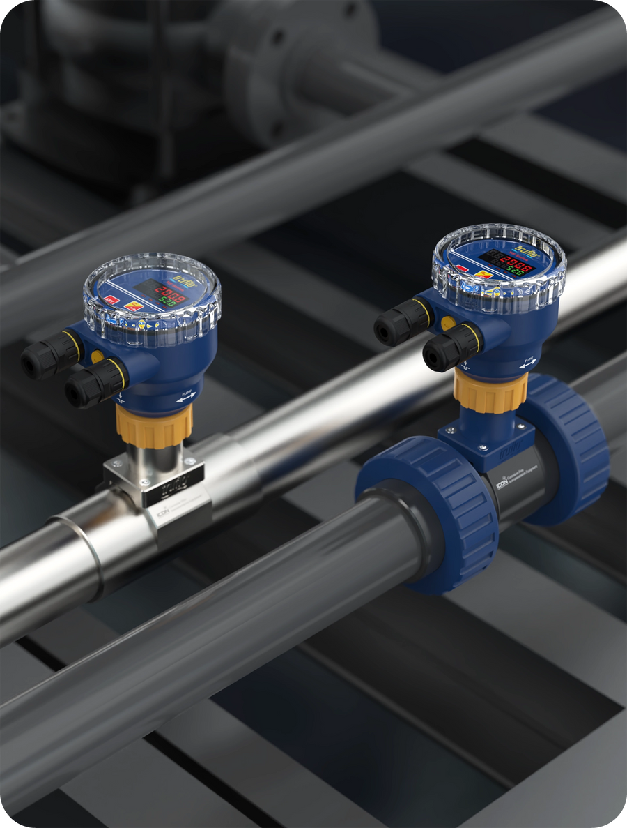 Icon TIF Insertion Paddle Wheel Flow Meter with Batching and Relay Outputs
