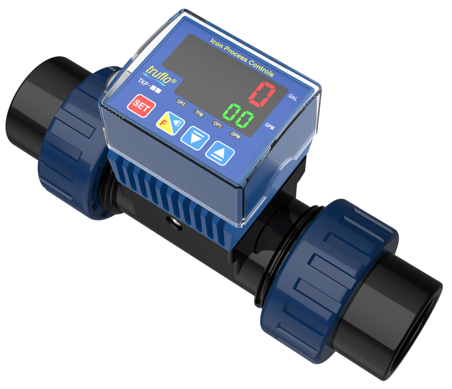 Icon TKP In-Line Paddle Wheel Flow Meter with Pulse Output