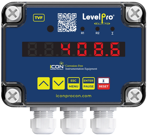 Icon TVF Flow Display, Totalizer and Batcher