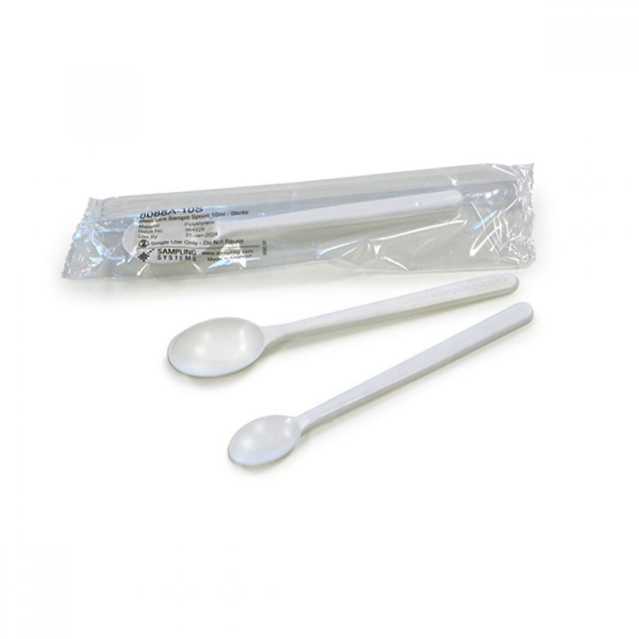 White PS SteriWare® Sample Spoon
