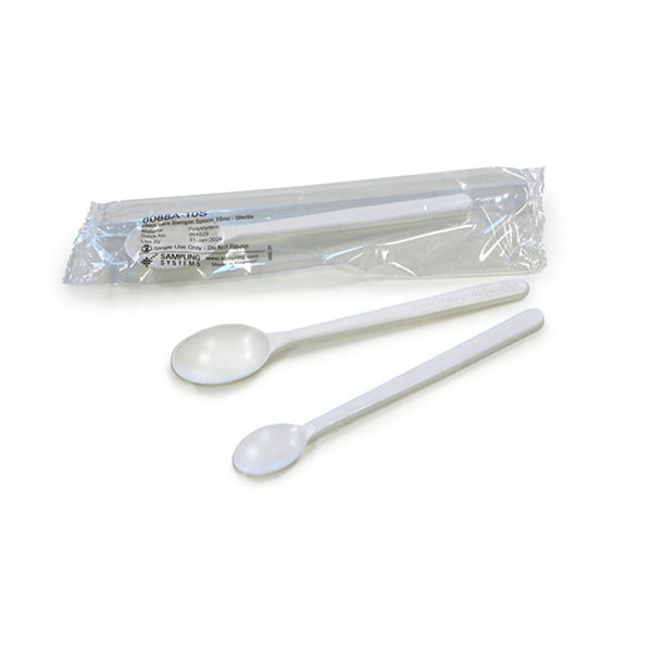 White PS SteriWare® Sample Spoon
