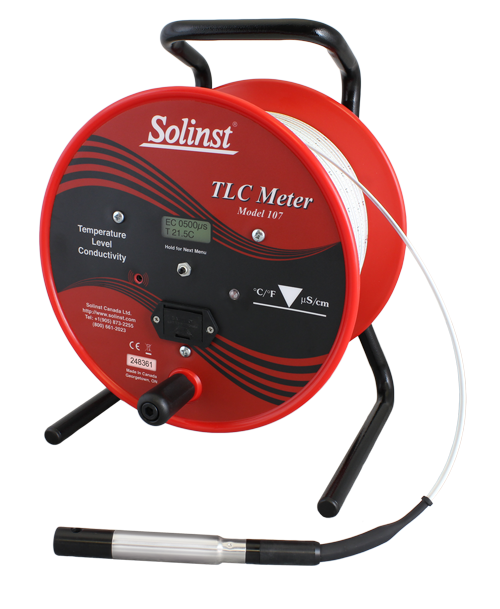 Model 107 TLC Meter With Laser Marked Flat Tape — Water Level Meter