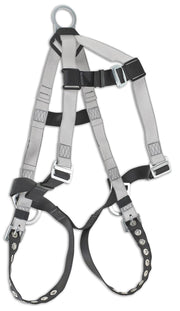 Hybrid Econo Work Positioning Harness With Tongue Buckles Leg Strap Connectors — Fall Protection Harness