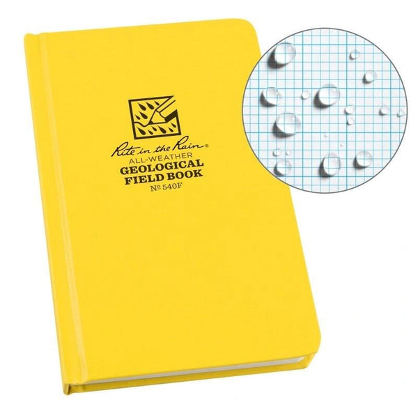 4.375″ x 7.25″ Rite in the Rain® All-Weather Geological Hard Cover Book — Field Notebook