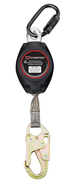 11ft Personal Single Leg Self-Retracting Lifeline Type 2 Device With Snap Hook Connector Anchorage — Fall Protection