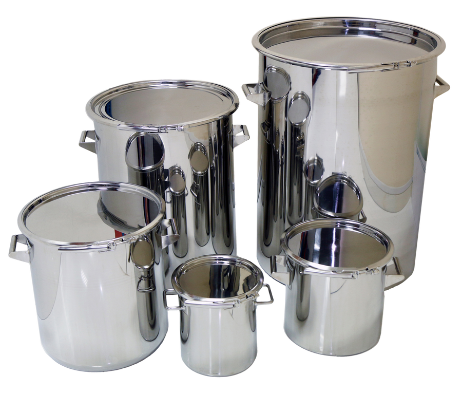 Stainless Storage Drums - 316L Stainless Steel — Laboratory Drum
