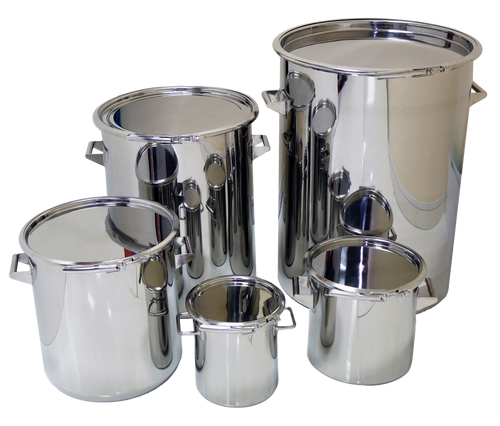 Stainless Storage Drums - 316L Stainless Steel — Laboratory Drum