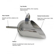 Jumbo PharmaScoop with Ergonomic Handle — Powder Scoop