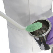 Natural HDPE SteriWare® Long Handled Angle Spoon — Powder Sampler