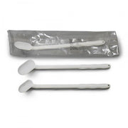 Natural HDPE SteriWare® Long Handled Angle Spoon — Powder Sampler