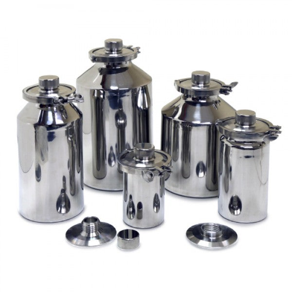 Stainless Containers (1 to 30 L) with GL45 Internal Thread