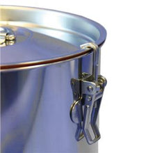 Image de chargement dans la visionneuse de la galerie, Mini-Drums 304 en acier inoxydable avec pinces à bascule et phoque en silicone
