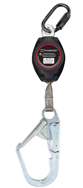 11ft Personal Single Leg Self-Retracting Lifeline Type 2 Device With Scaffold Hook Connector Anchorage — Fall Protection