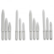 White PS Narrow Blade SteriWare® V-Spatula (OPEN) — Laboratory Tool