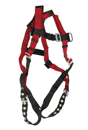 Dyna-l Universal Fall Arrest Harness With Tongue Buckles Leg Strap Connectors — Fall Protection Harness