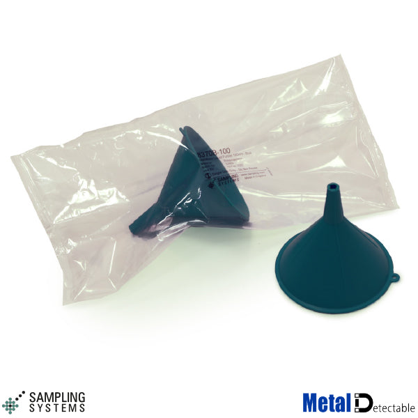 Blue PP Metal Detectable SteriWare® Liquid Funnel — Laboratory Supply