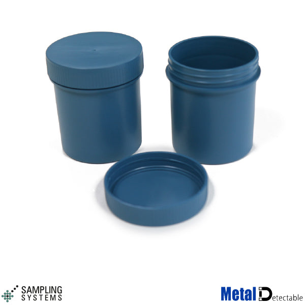Blue PP Metal Detectable SteriWare® Powder Bottle — Laboratory Bottle