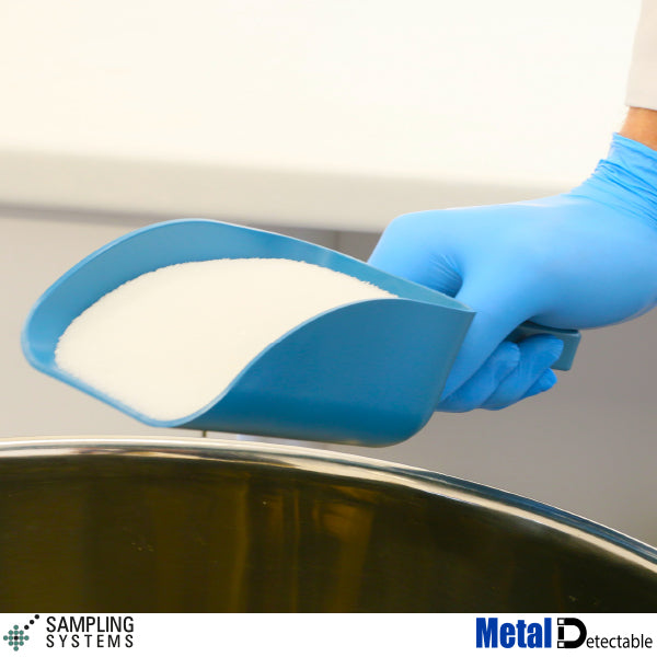 Blue Metal Detectable PP SteriWare PharmaScoop® — Powder Sampler