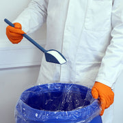 Blue PP SteriWare® Metal Detectable Long Handled Scoop — Powder Sampler