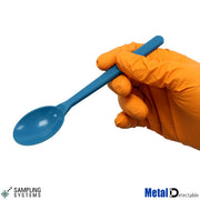 Blue PP SteriWare® Metal Detectable Sample Spoon — Powder Sampler