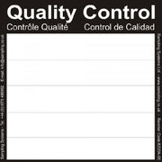 Black Quality Control Labels — Quality Control Label