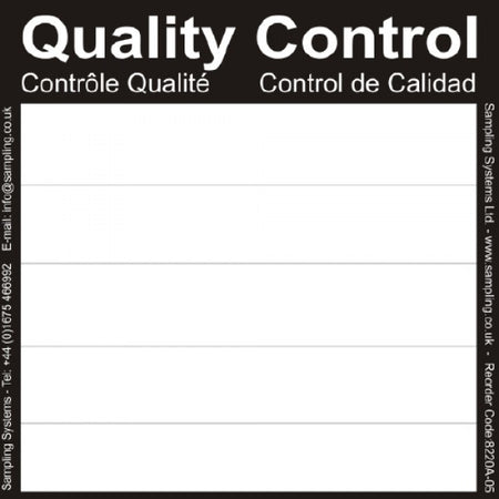 Black Quality Control Labels