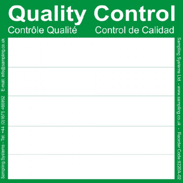 Green Quality Control Labels
