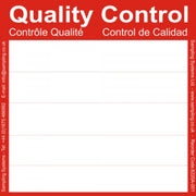 Red Quality Control Labels — Quality Control Label