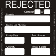 "Rejected" Quality Control Labels — Quality Control Label