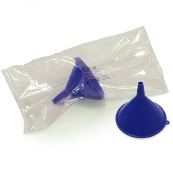 Blue PP SteriWare® Liquid Funnel — Laboratory Supply